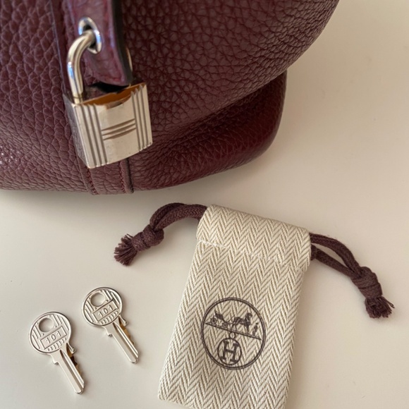 HERMES Picotin 18 / Bordeaux Clemence leather - Picture 13 of 16